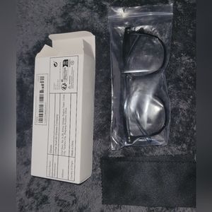 FAKE Black rimmed glasses
